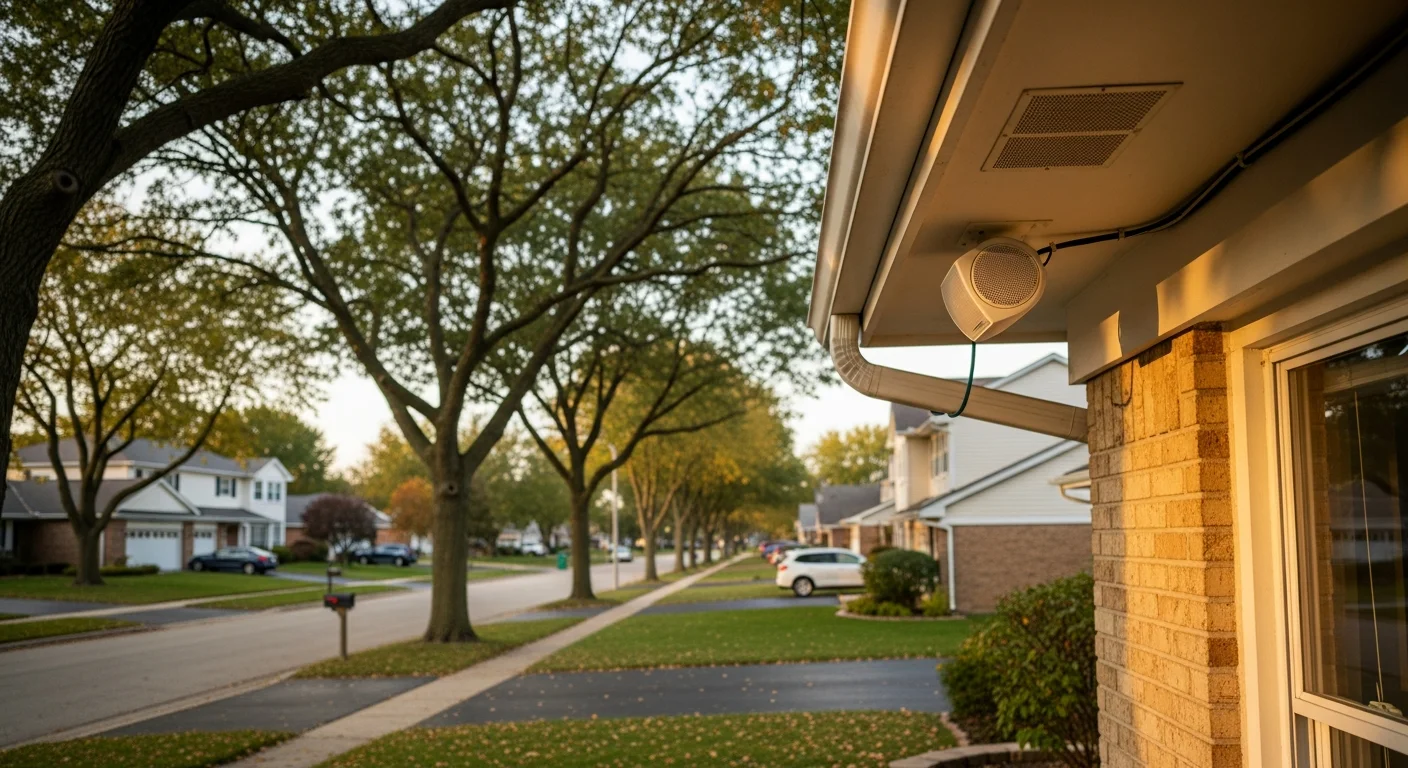 Residential street in Antioch with well-maintained homes and tree-lined sidewalks typical of northern Lake County neighborhoods.