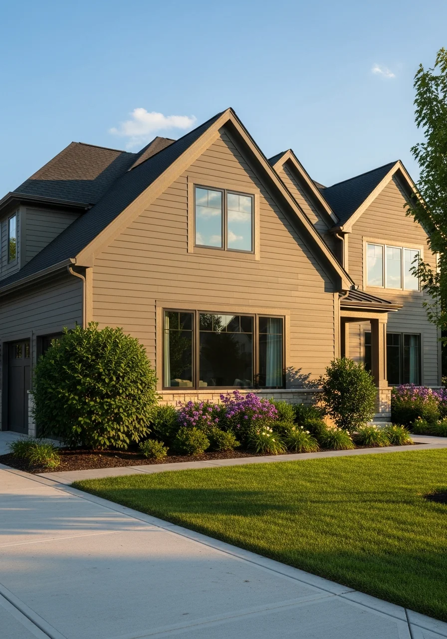 Professional craftsmanship detail on a Vernon Hills home showing quality modern construction standards.